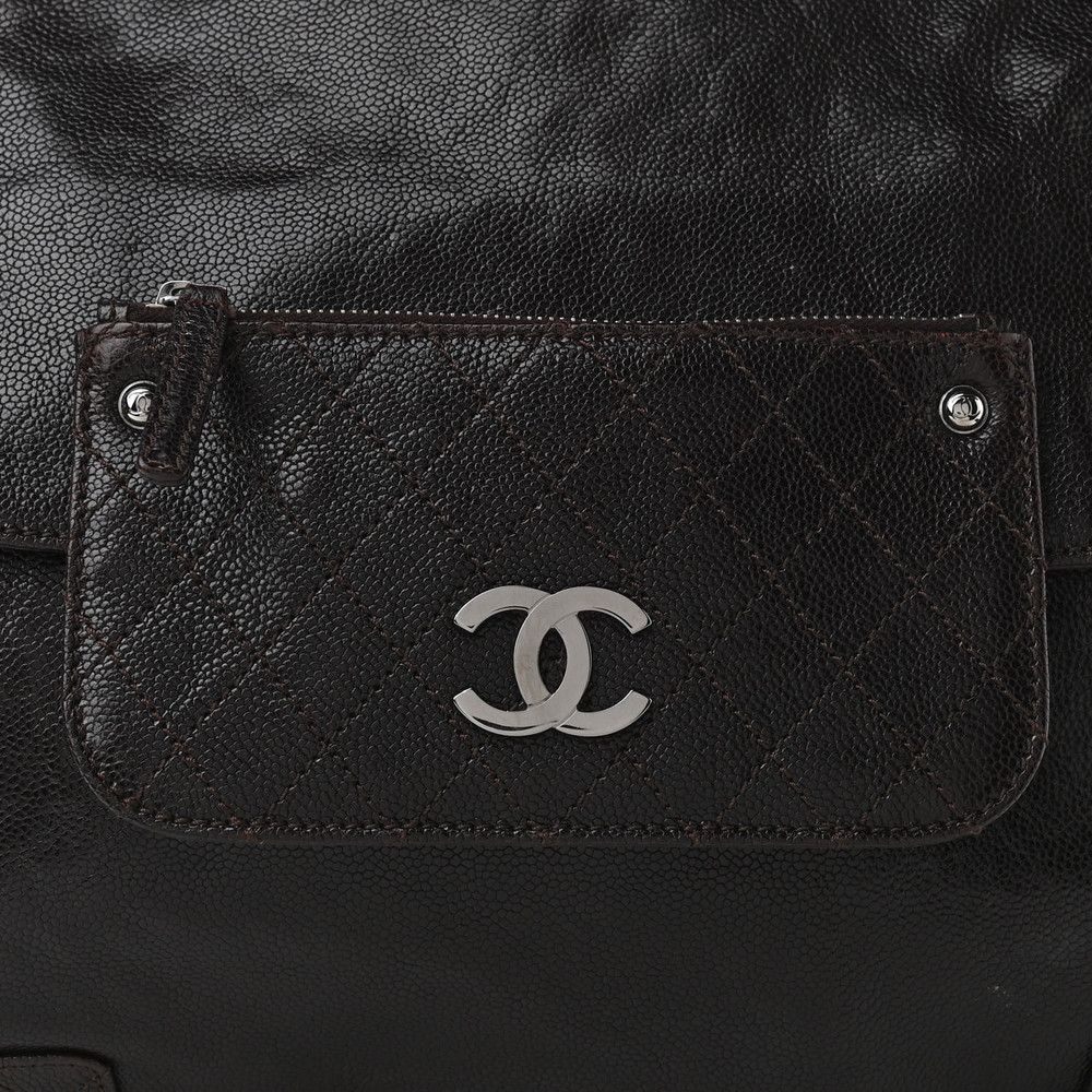 Caviar Pocket In The City Tote Dark Brown - Picture 6 of 9